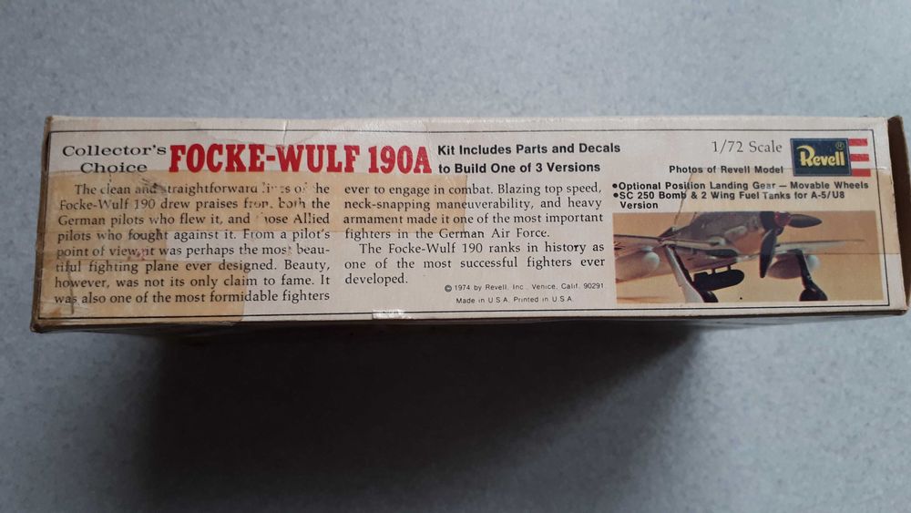model samolotu Focke - Wulf 190A - 1:72 Rewell