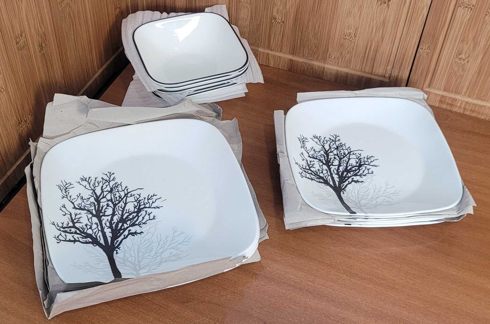 Corelle - 18-częściowy zestaw obiadowy Vitrelle