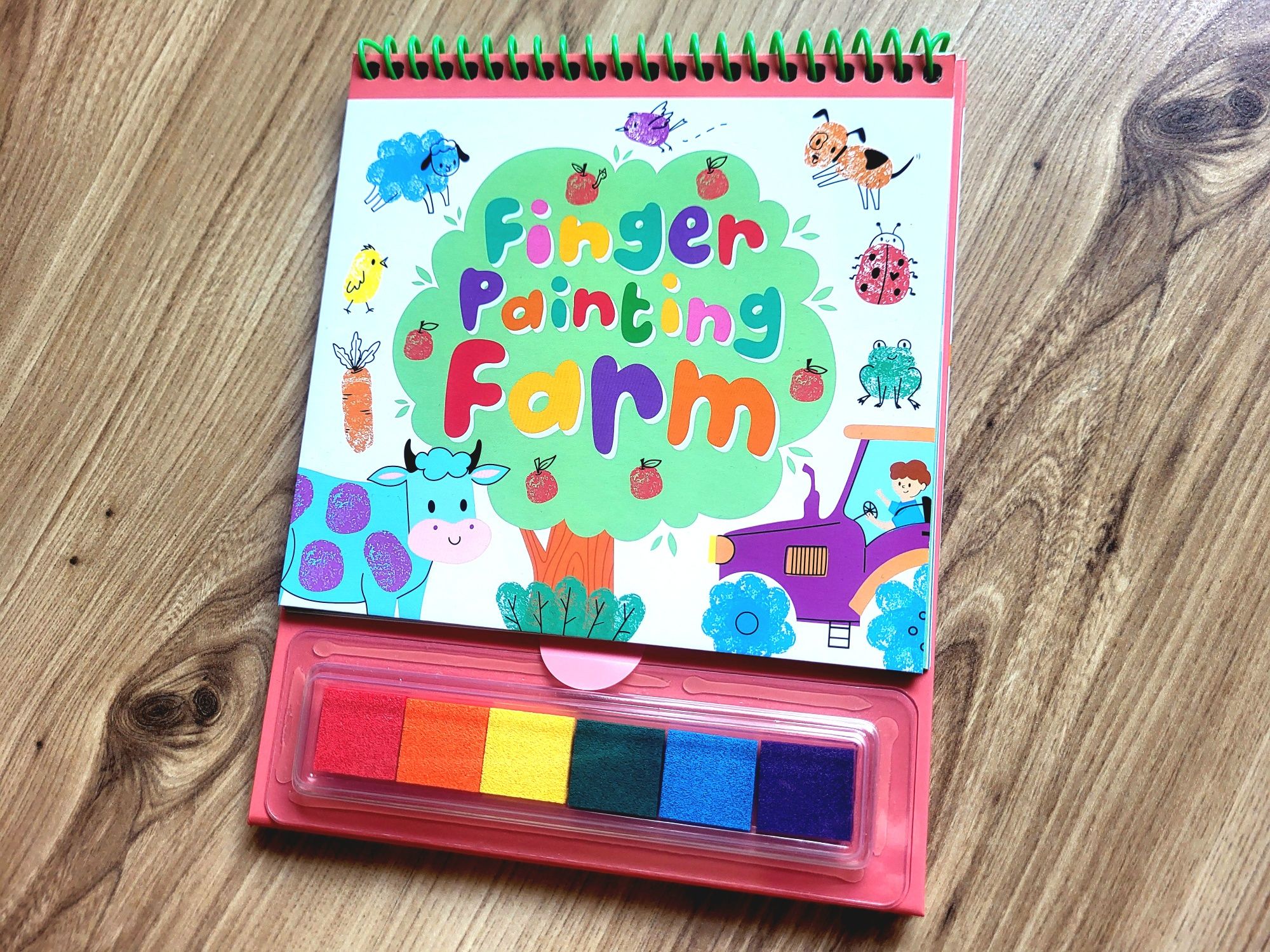 Finger Painting Farm malowanie palcami fingerprint activities english