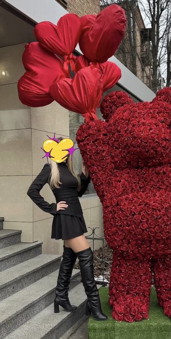 Сукня з корсетом, Ботфорди шкіряні 38