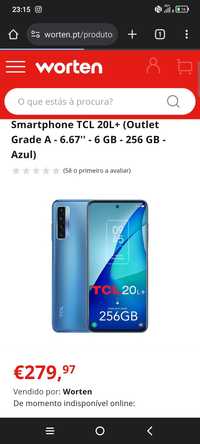 Vendo TCL 20L+ 256gb