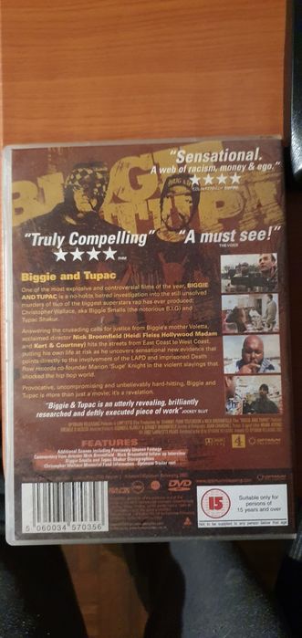 DVD Tupac e Biggie Smalls