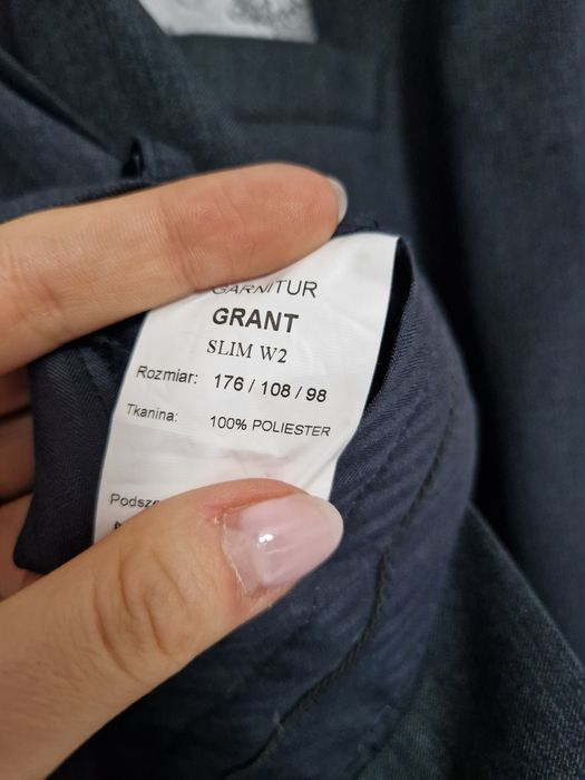 Garnitur męski nowy bez metki 176/112/102