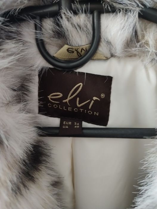 Шубка elvi collection рись (не справжня)