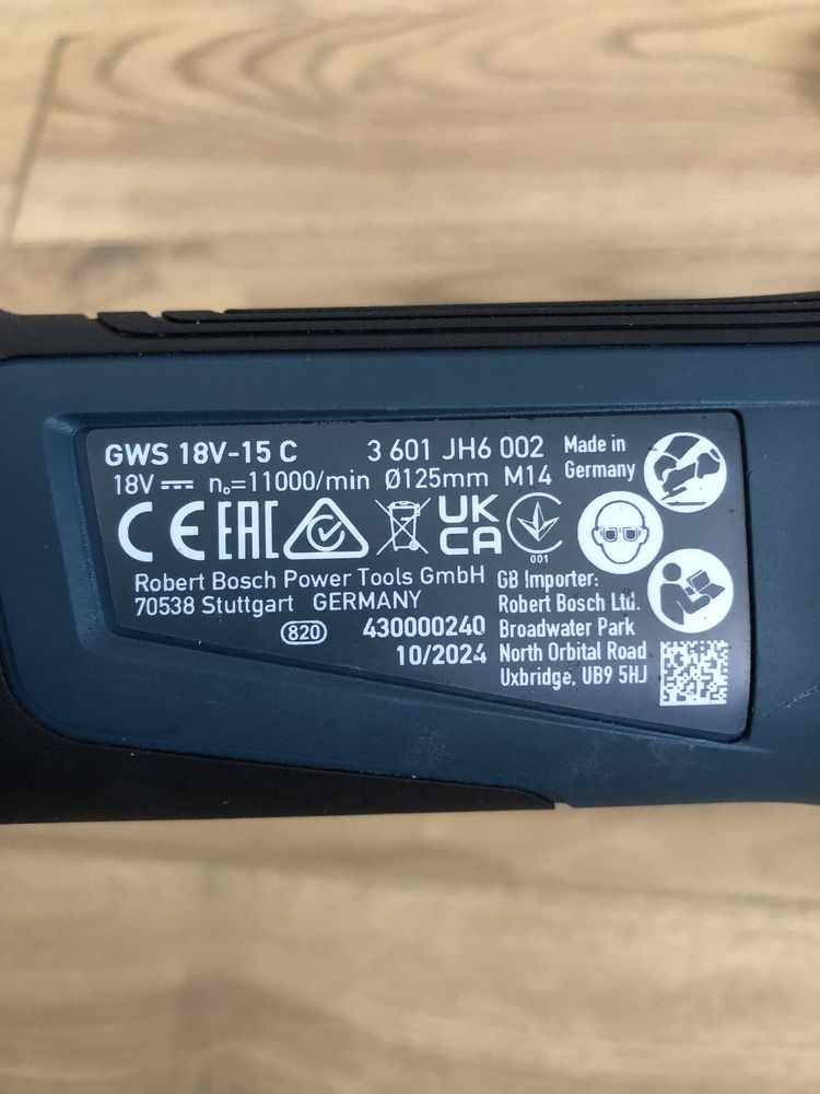 Безщіткова Акум.болгарка Bosch GWS 18V-15C(2024 р)