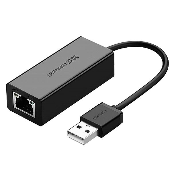 Ugreen zewnętrzna karta sieciowa RJ45 - USB 2.0/100 Mbps Ethernet czar