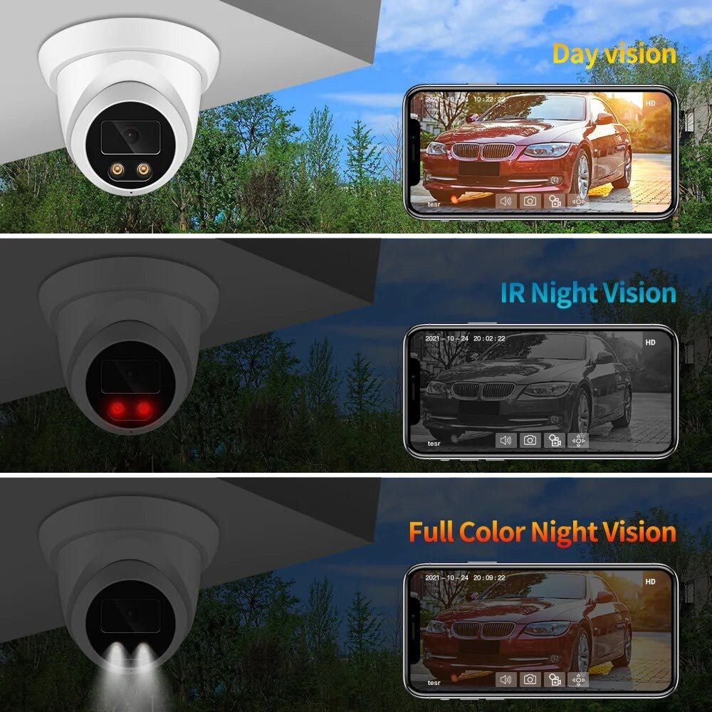 Câmera de segurança * áudio externa * grande angular * visão noturna