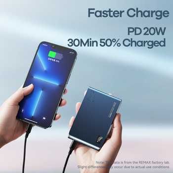 REMAX Power Bank 10000MAH RPP-178 KINYIN - USB + TYP C