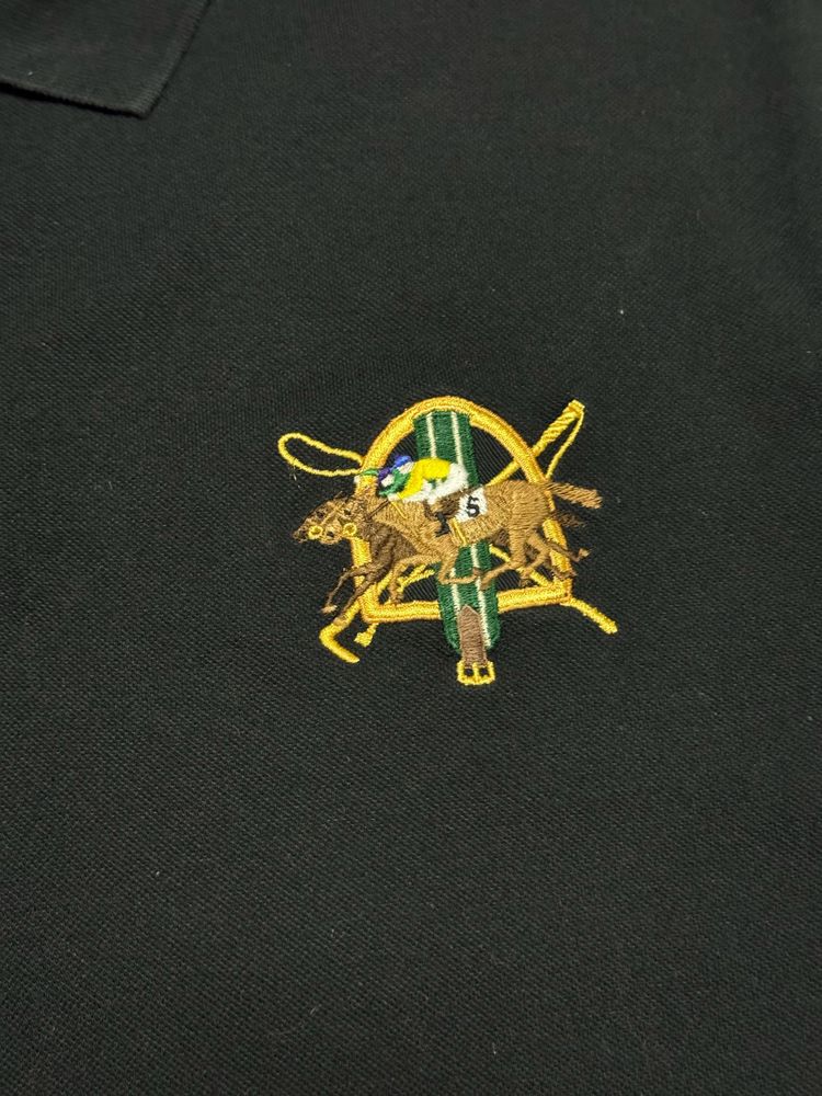 Поло футболка чорна чоловіча Polo Ralph Lauren big logo оригінал