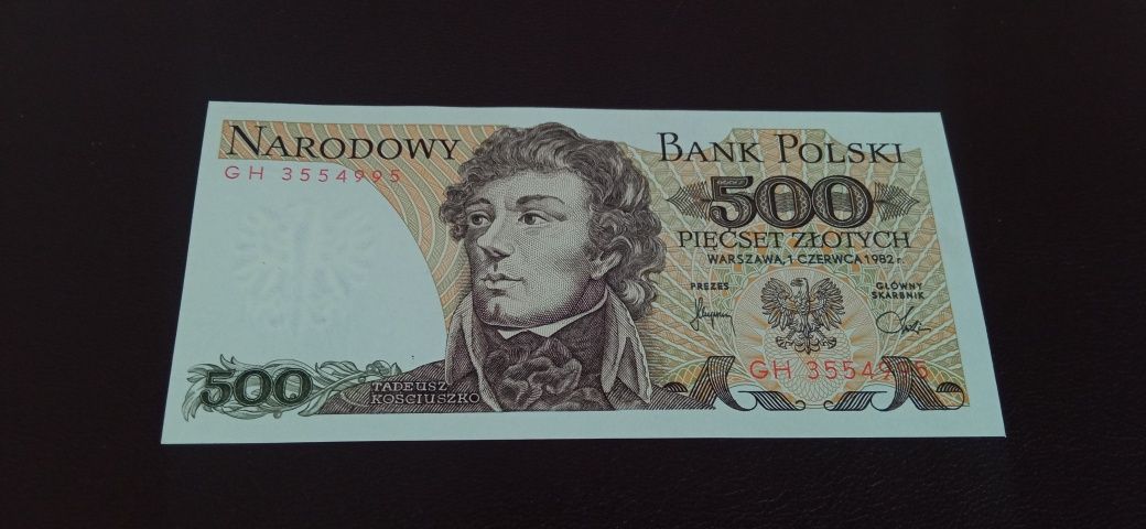 500 zł banknot PRL stan UNC