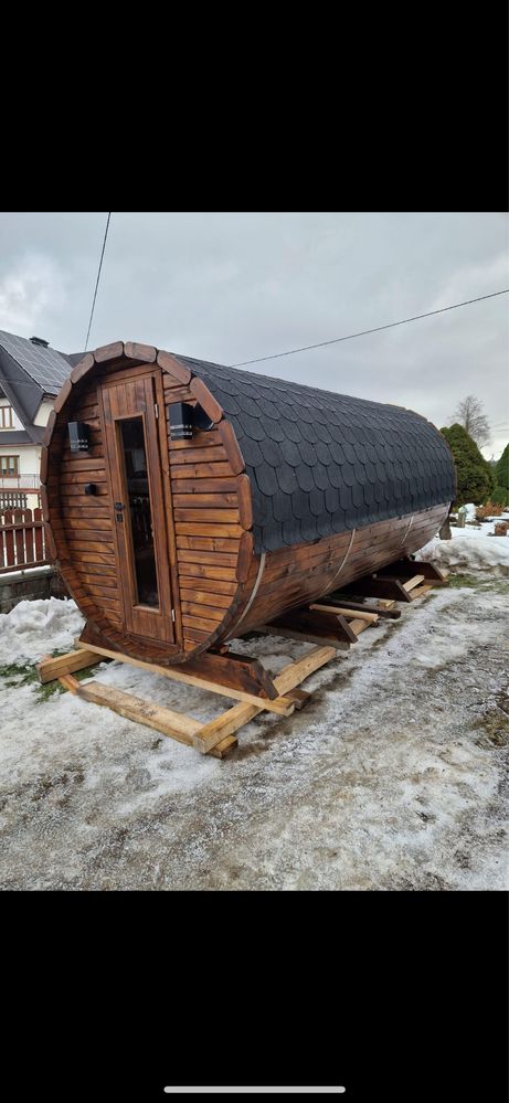 Sauna ogrodowa beczka/kwadrat samodzielny montaż do złozenia!