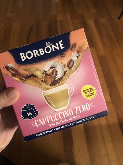 Borbone. Kapsulki cappucino bez cukru Dolce Gusto