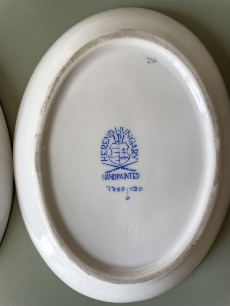 Porcelana Herend pintada à mão e numerada