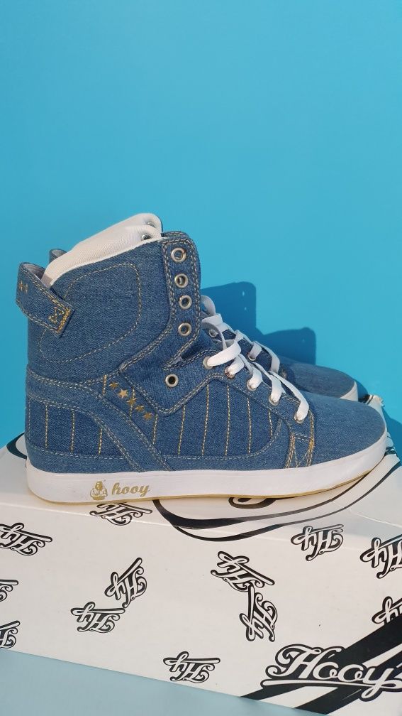 Buty damskie sportowe jeansowe Hooy Genee rozmiar 41 / wkładka 26 cm