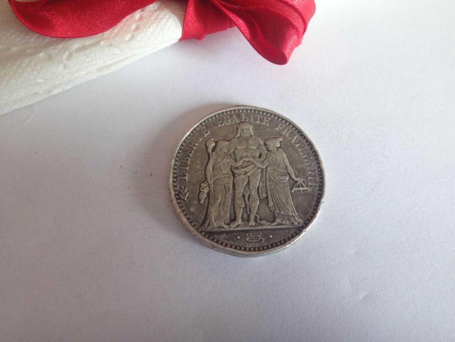 Srebrna moneta 10 franków Herkules 1966