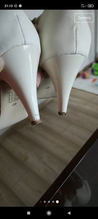 Buty ślubne czółenka