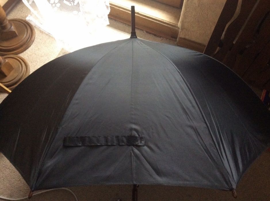 NOWY parasol laska z logo ORANGE, automat, ( nieskładany ), czarny