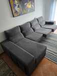 Sofá 4 lugares com chaise longue