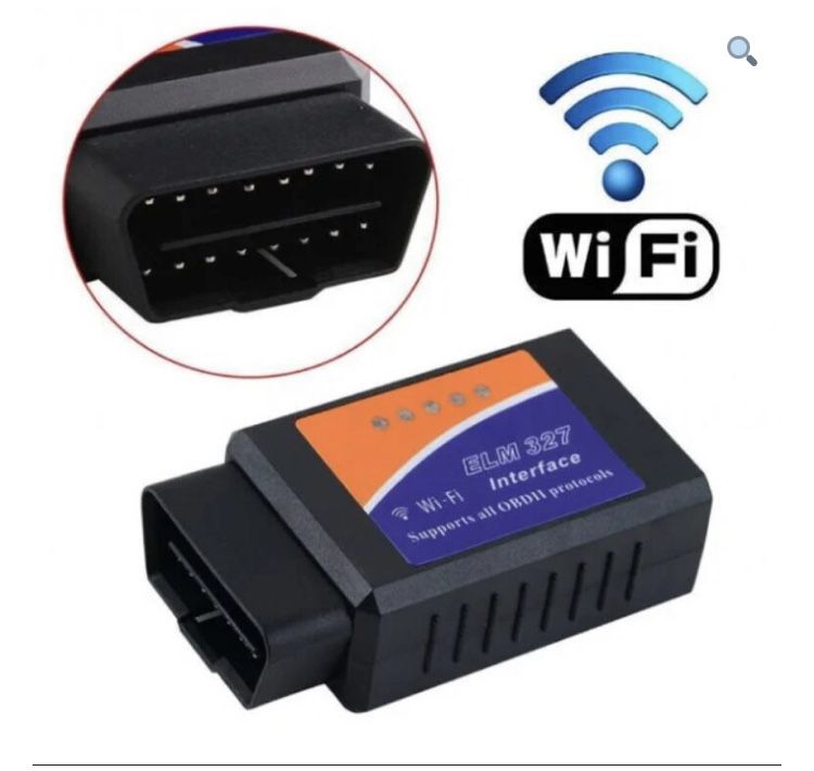 Автосканер ELM327 WiFi діагностичний адаптер IOS iphone Android OBD2