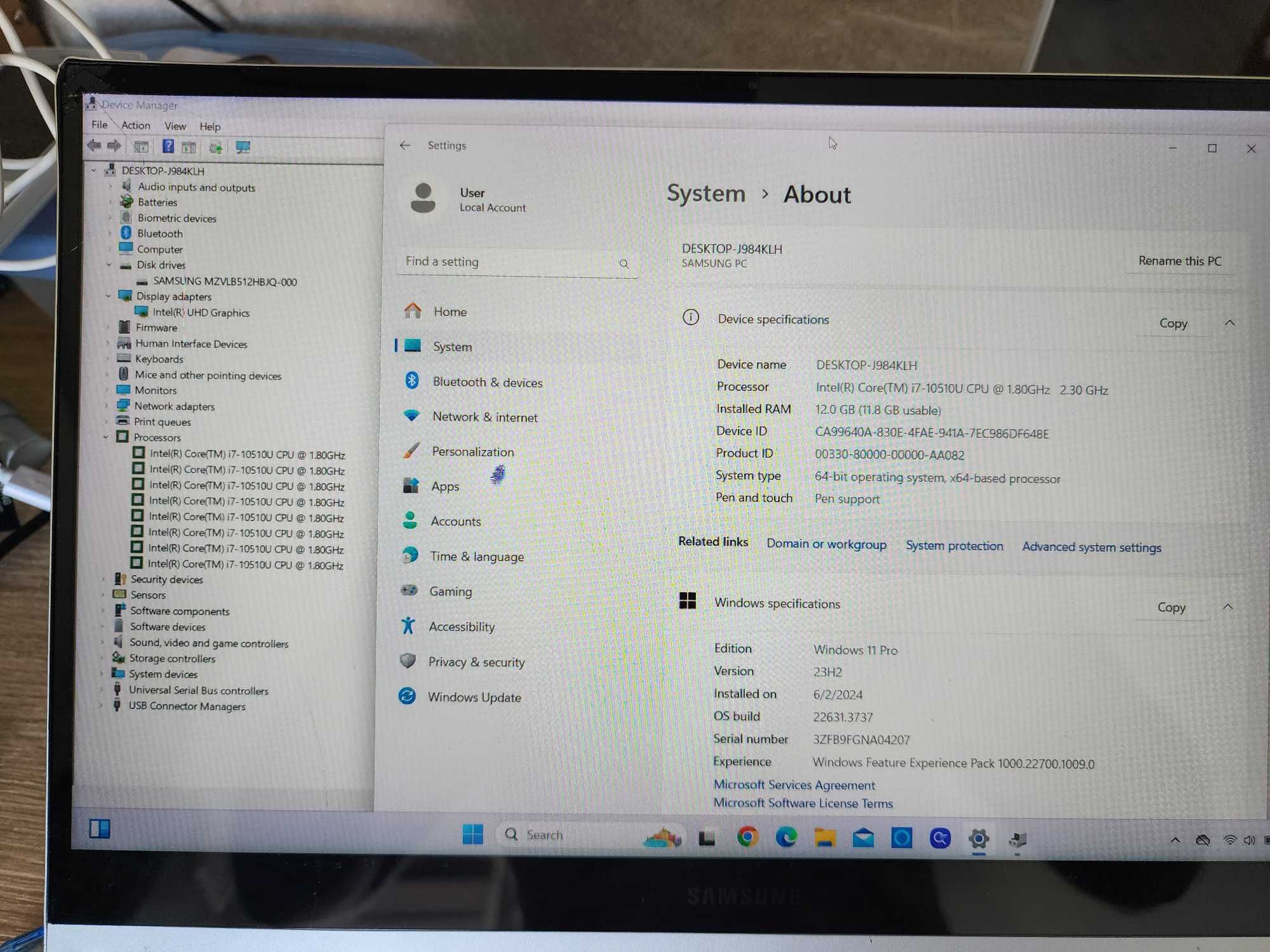 Комп'ютер ПК Samsung Galaxy Book Flex Alpha i7-10510U 12GB 512Gb SSD