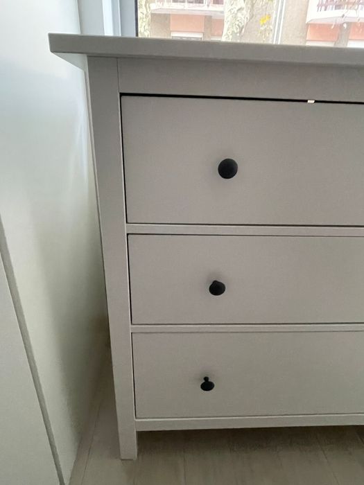 Cómoda c/3 gavetas, velatura branca, 108x96 cm