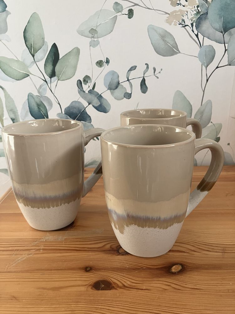 Kubki,filizanki ceramiczne bezowe poj.0,40 ml