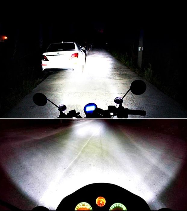 2 faróis led auxiliares