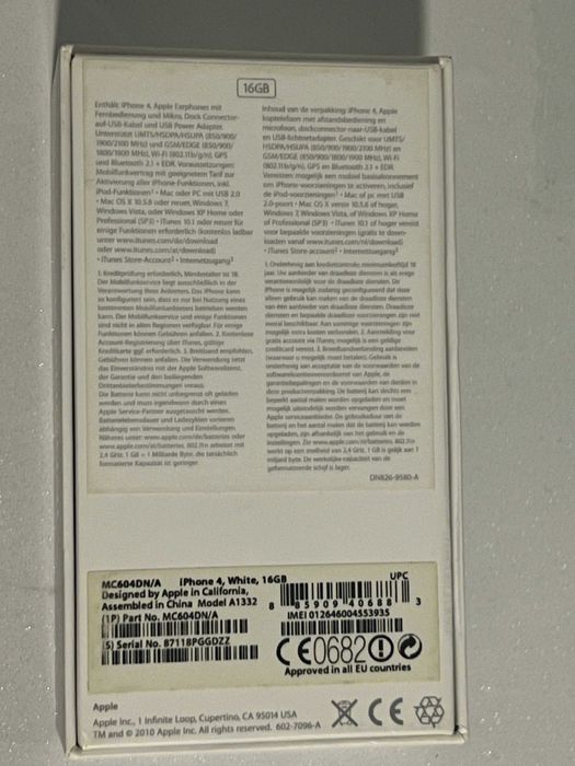 iPhone 4 16gb A1332 [Dualboot iOS 7-6.1.3] Kolekcjonerski telefon