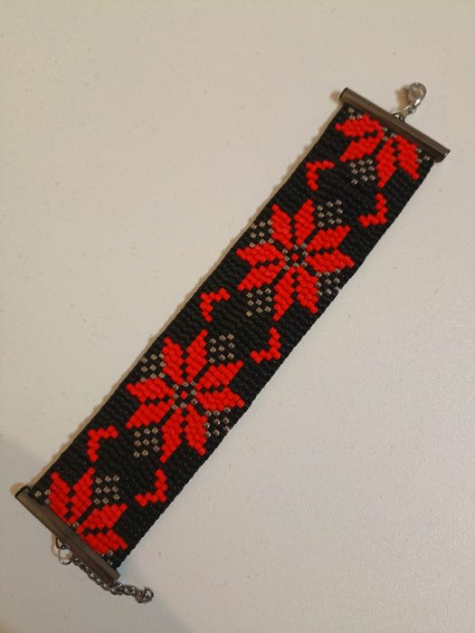 Браслет з японського бісеру міюкі/miyuki