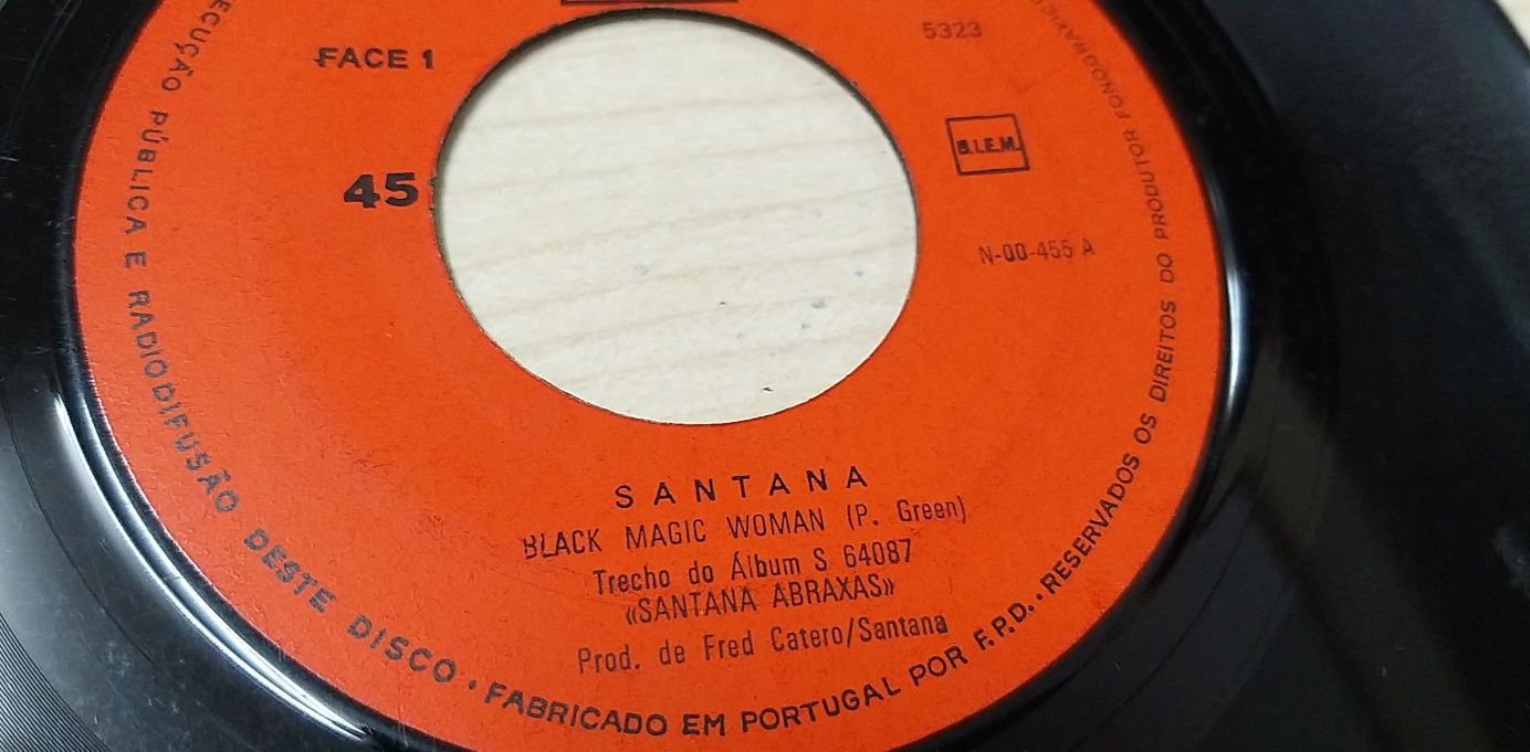 Vinil 45' Santana.