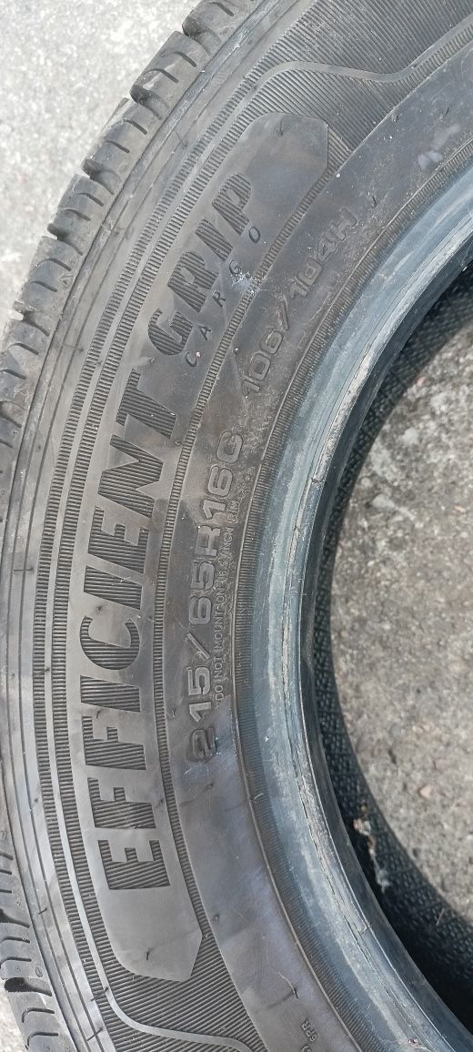 Goodyear efficientgrip cargo 215/65/16c