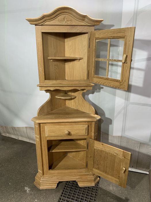 Кутова вітрина, кут, угловая, угол, креденс, витрина бу, сервант комод