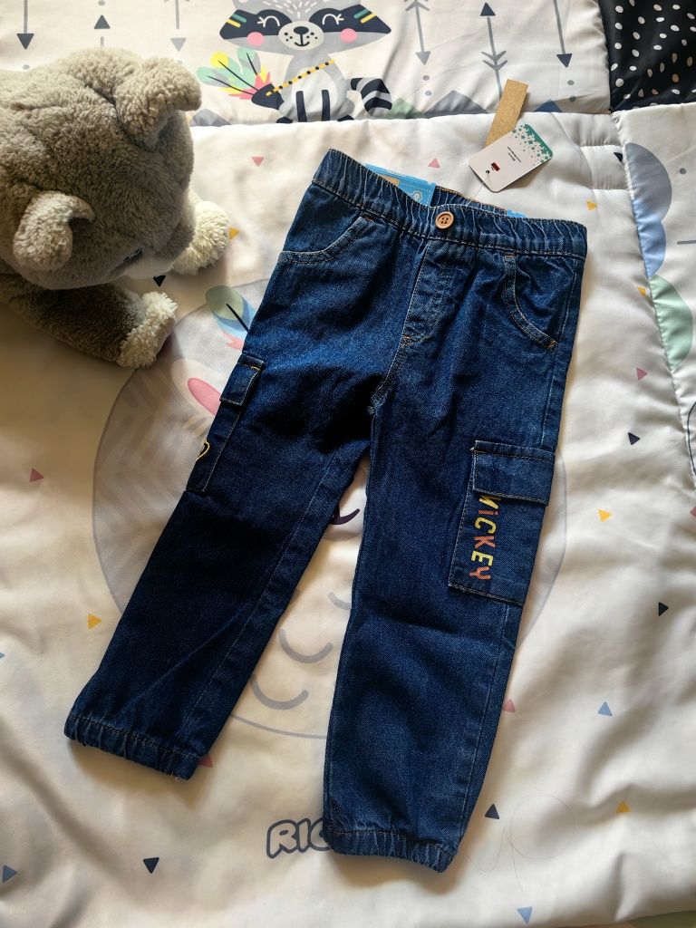 Chłopięce jeansy, Disney Baby, rozmiar 92 - NOWE Z METKĄ