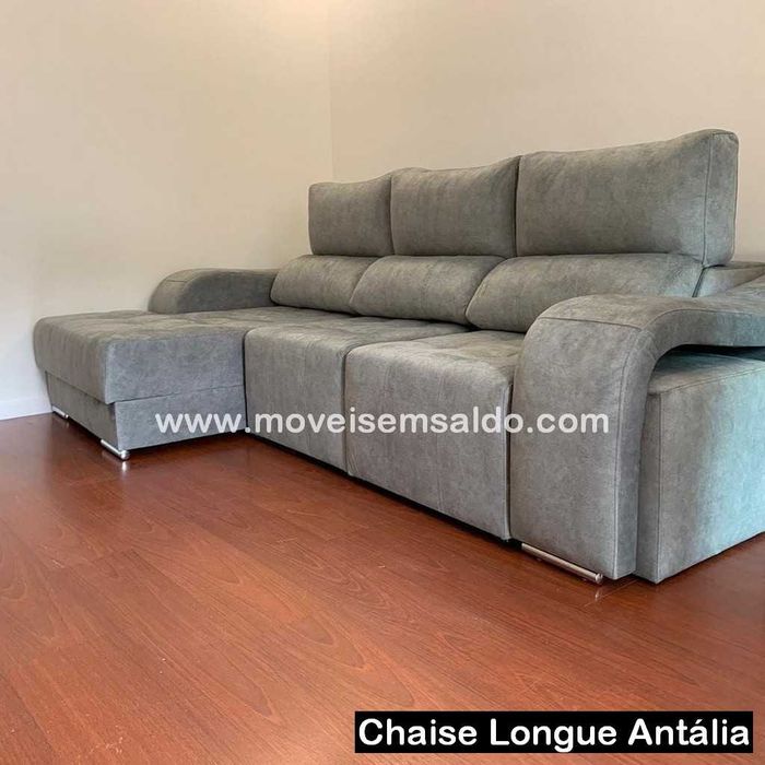Sofá Chaise Longue Ref.ª Antália - Todas as Medidas e Cores