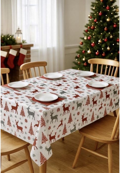 Різдвяні скатертини, новорічні скатертини, скатертина на різдво