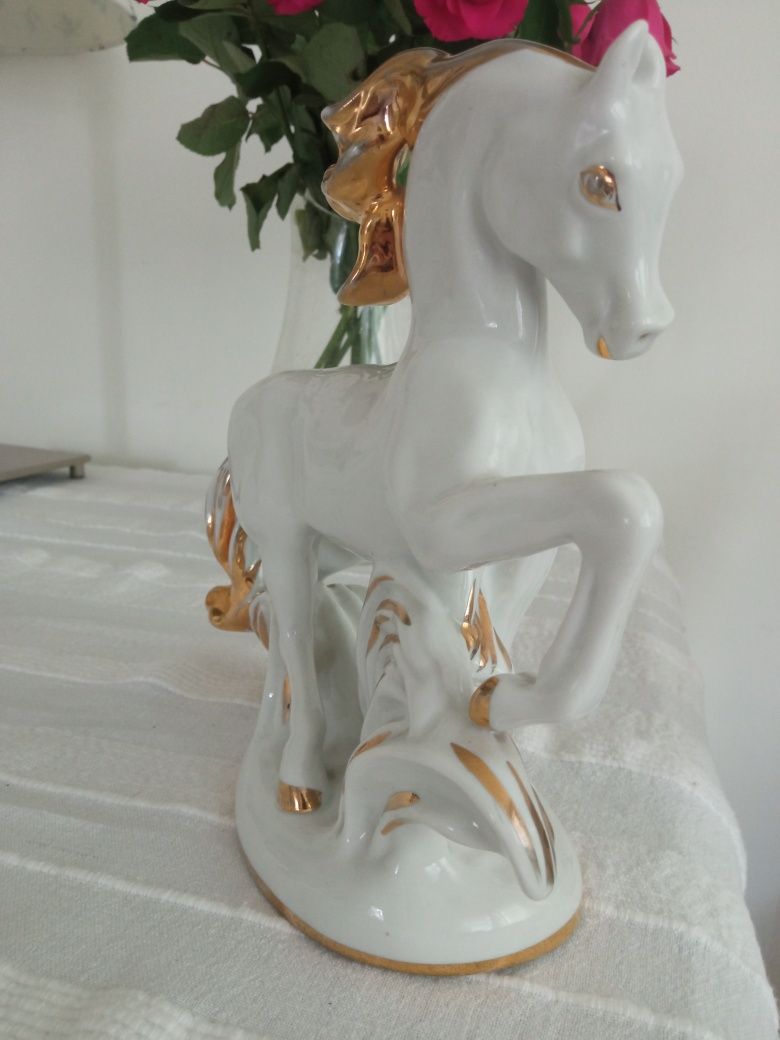 Koń Łomonosow Prezent figurka porcelana kolekcjonerska