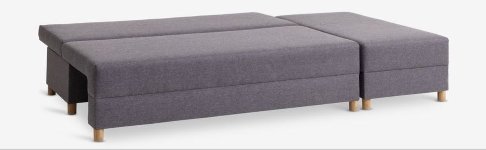 Narożnik-kanapa szara JYSK