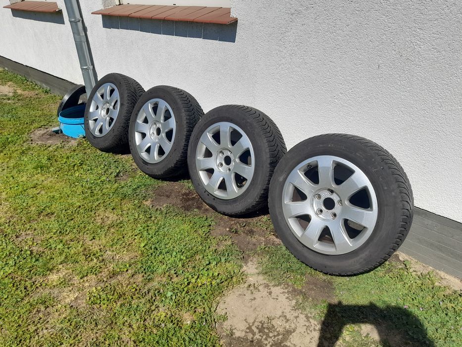 Alufelgi z oponami 16' audi volkswagen 4 sztuki