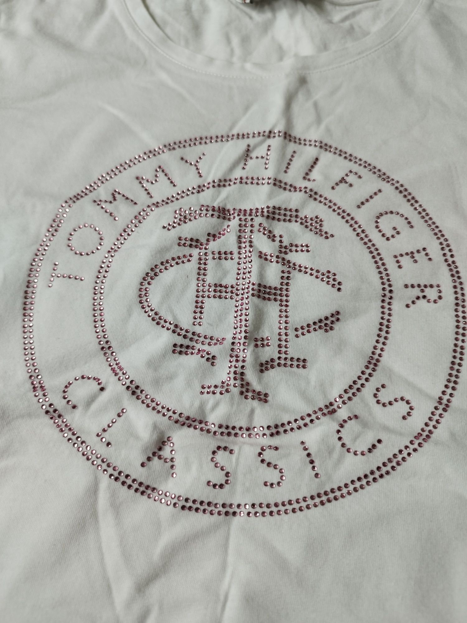 Tommy Hilfiger damska biała koszulka r.36