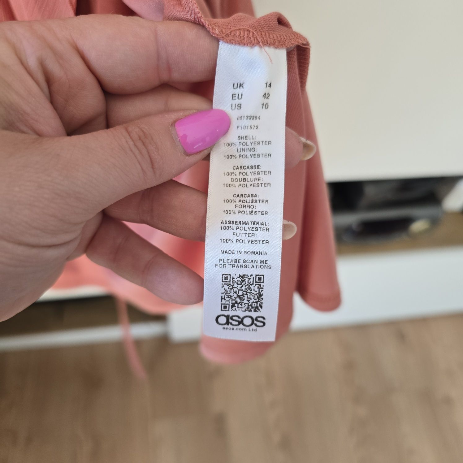 Sukienka asos 42 xl midi wieczorowa koktajlowa