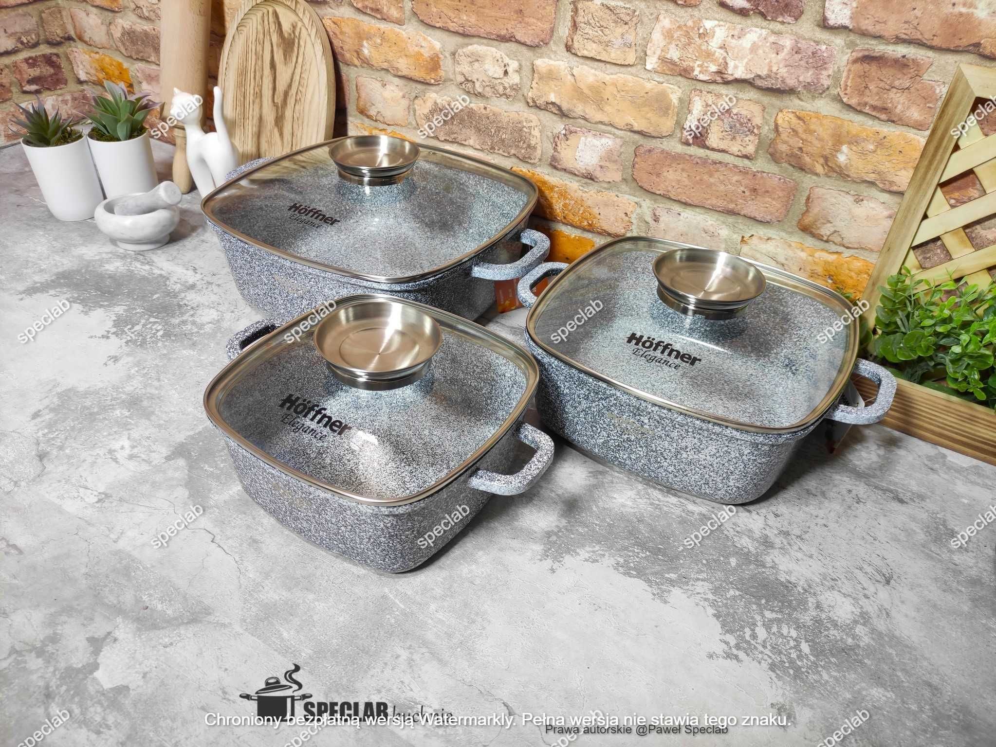 Zestaw garnków HF-7767. Gaz, indukcja, halogen, piekarnik