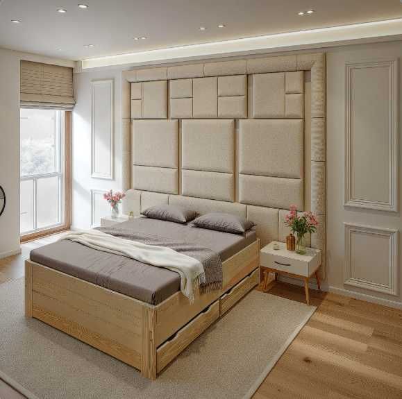 wysokie łóżko drewniane otwierane z 3 pojemnikami ALTO 90x200 +150 kg!