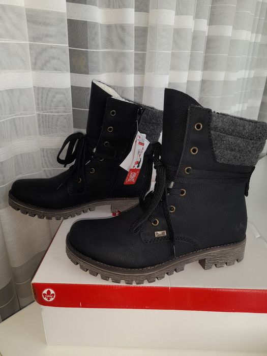 Чобітки Rieker 38р на хутрі