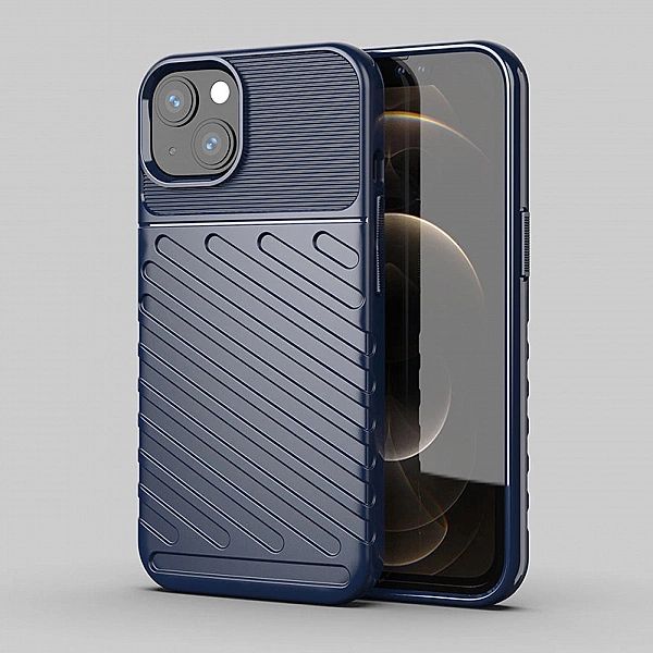 Thunder Case elastyczne pancerne etui pokrowiec iPhone 13 mini niebies