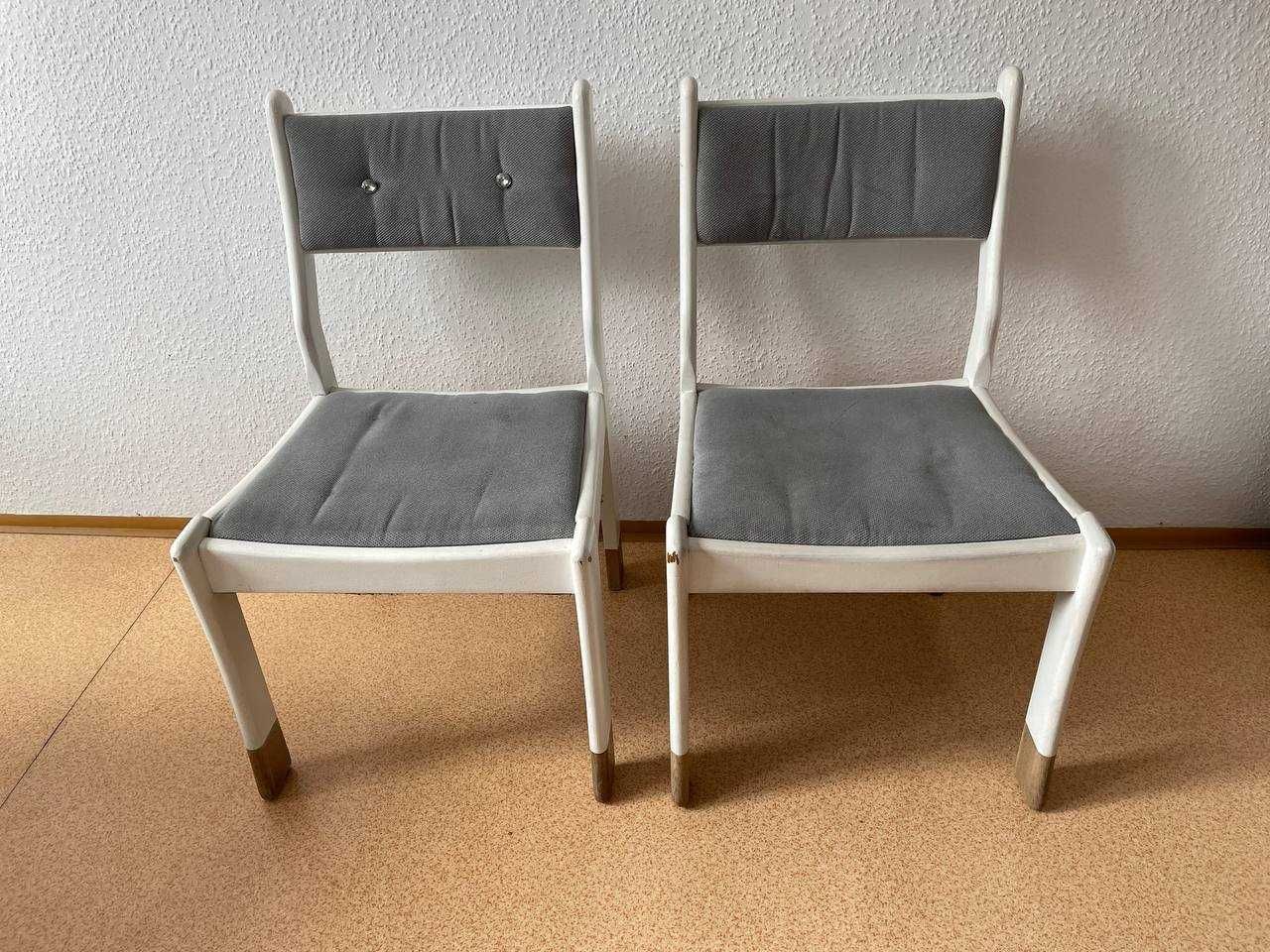 krzesełka dębowe