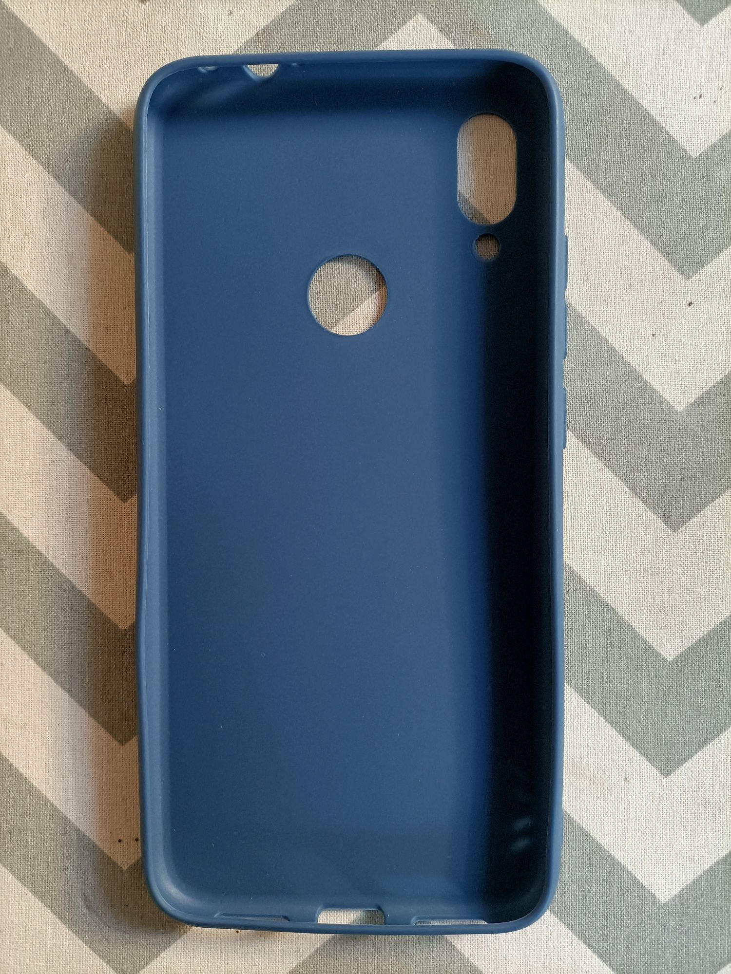 Capa em silicone para Xiaomi Redmi Note 7 azul escura