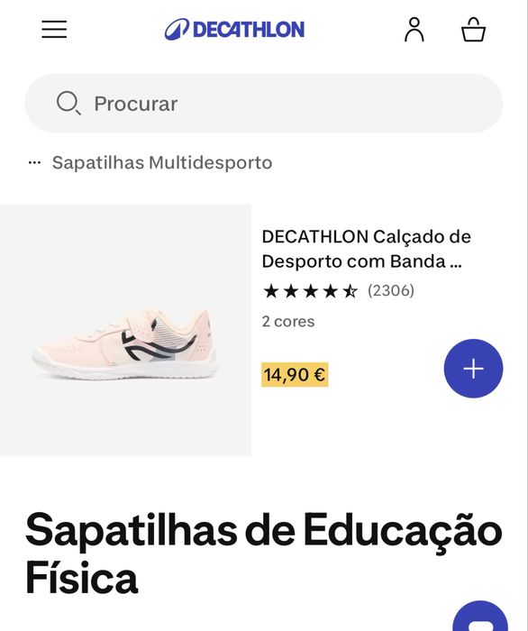 Sapatilhas de Educação física Artengo menina - tamanho 29