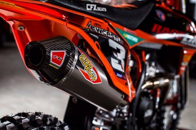 Wydech tłumik tytanowy pro circuit T-6 ktm sxf 450 husqvarna akrapovic