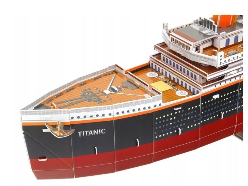 Puzzle 3D Titanic Duży Statek 81Cm 116 El -Superzabaweczki-