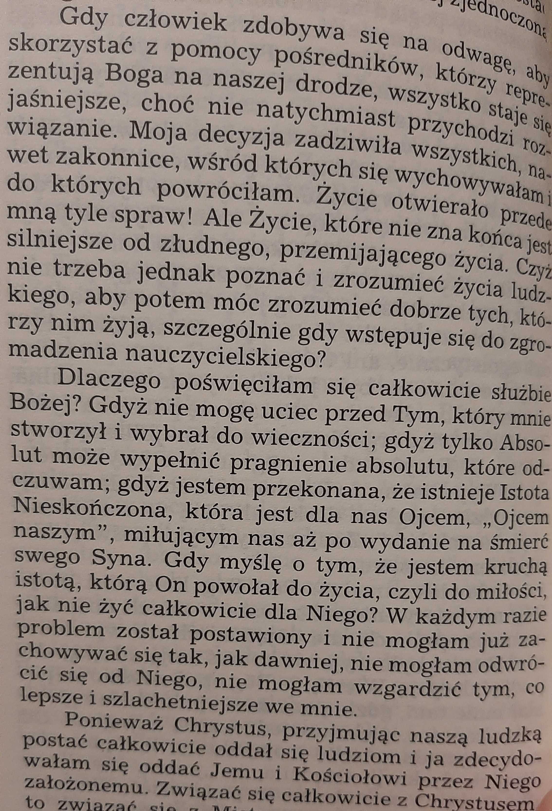 Zaryzykować życie świadectwa sióstr zakon Dzięki Bogu jestem zakonnicą